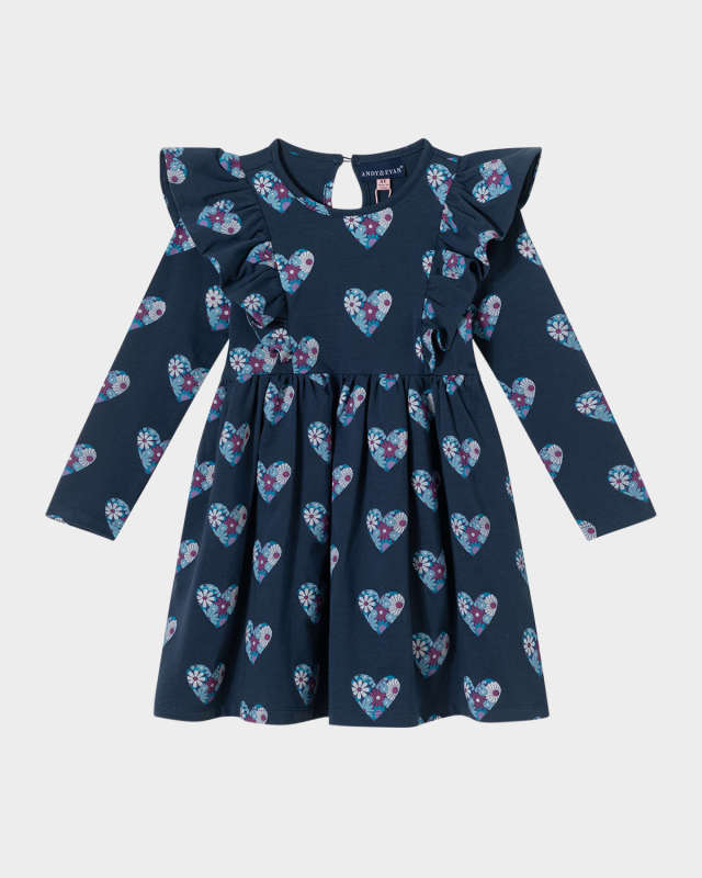 Girl's Printed Jersey Dress, Size 2T-
